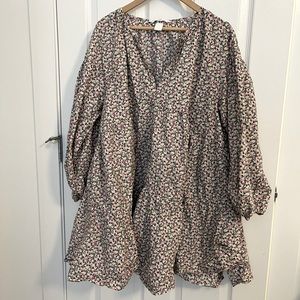 EUC FLOWY SUMMER DRESS WOMEN XL - H&M